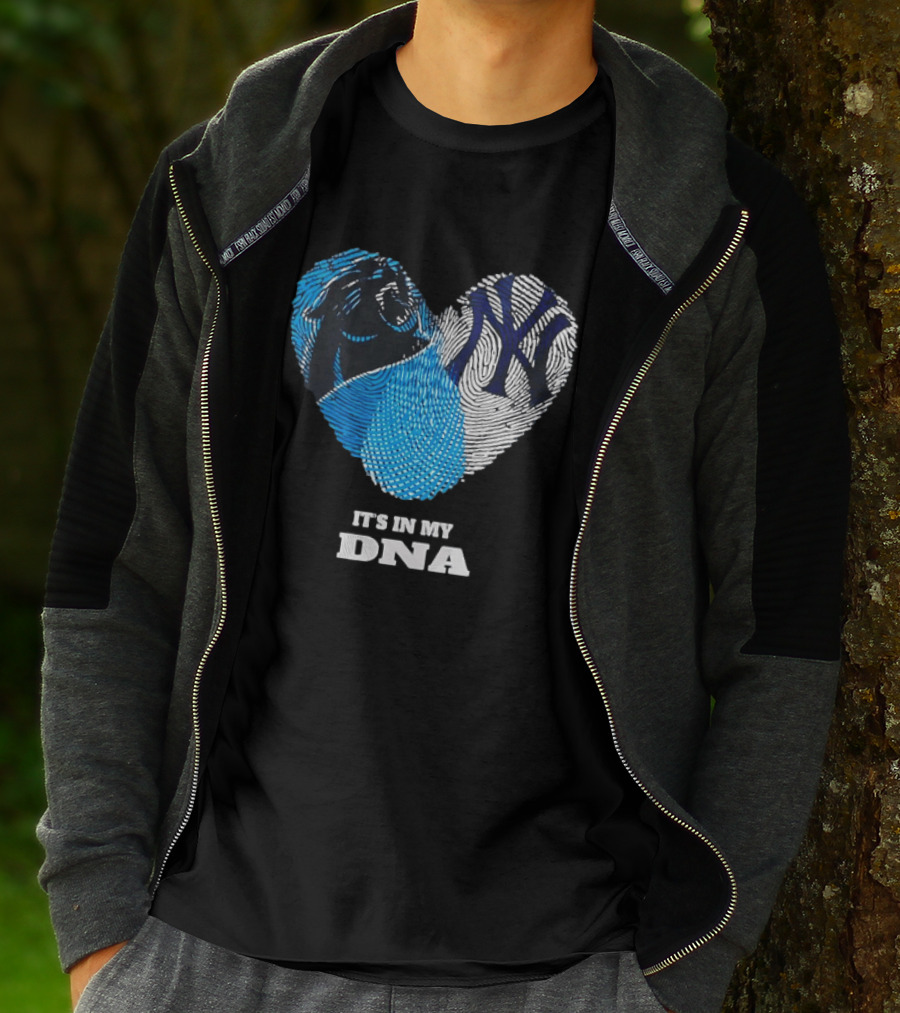 New York Yankees Carolina Panthers It's In My DNA T-Shirt