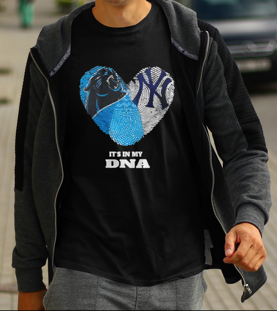 New York Yankees Carolina Panthers It's In My DNA T-Shirt