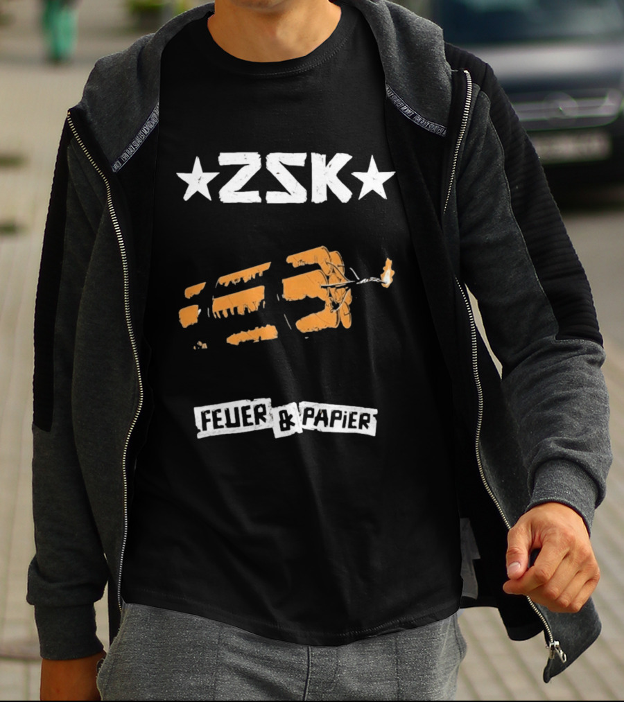 ZSK Feuer Und Papier Exploding Drumsticks T-Shirt