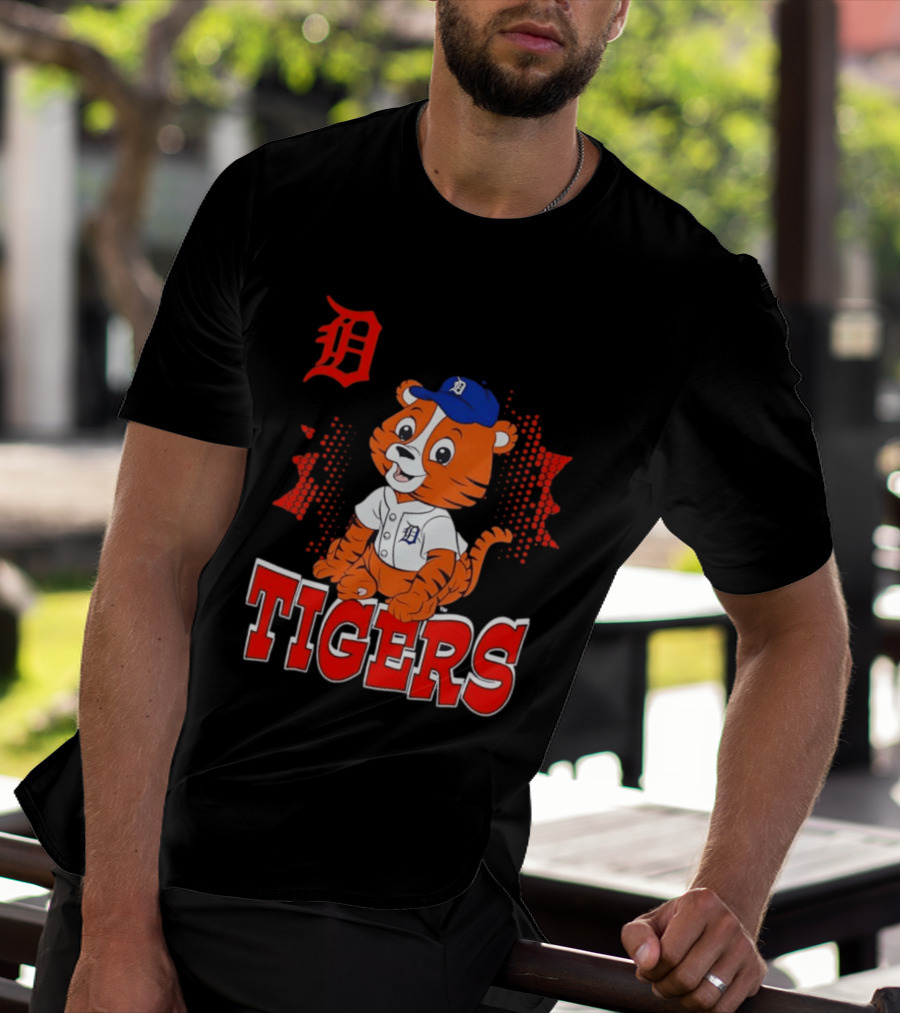 Paws D TIGERS Detroit Tiger Cub Baseball T-Shirt