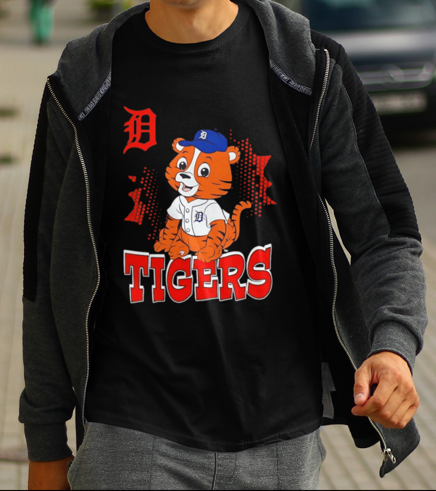 Paws D TIGERS Detroit Tiger Cub Baseball T-Shirt