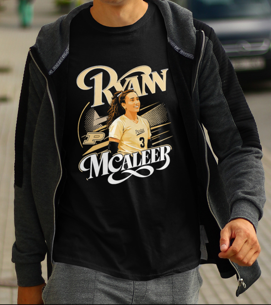 Ryan McAleer Purdue Number 3 NCAA College Athletics T-Shirt
