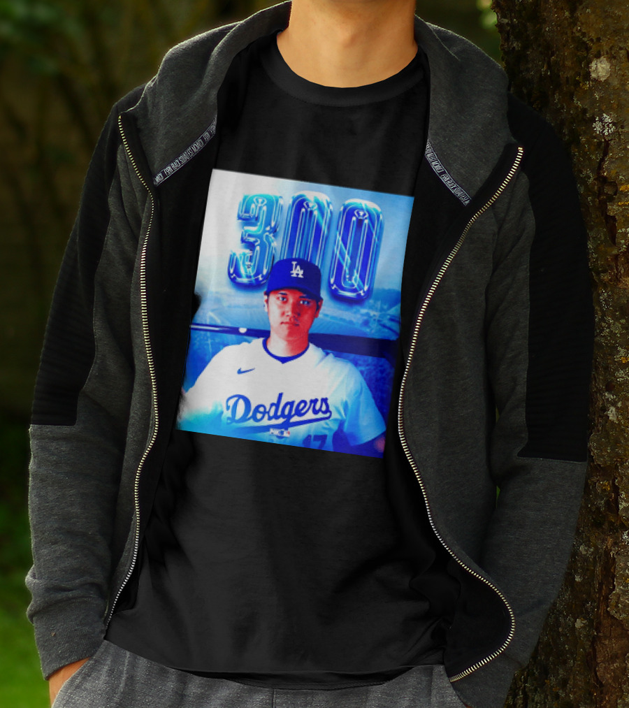 Shohei Ohtani 300 Home Runs Milestone Los Angeles Dodgers T-Shirt