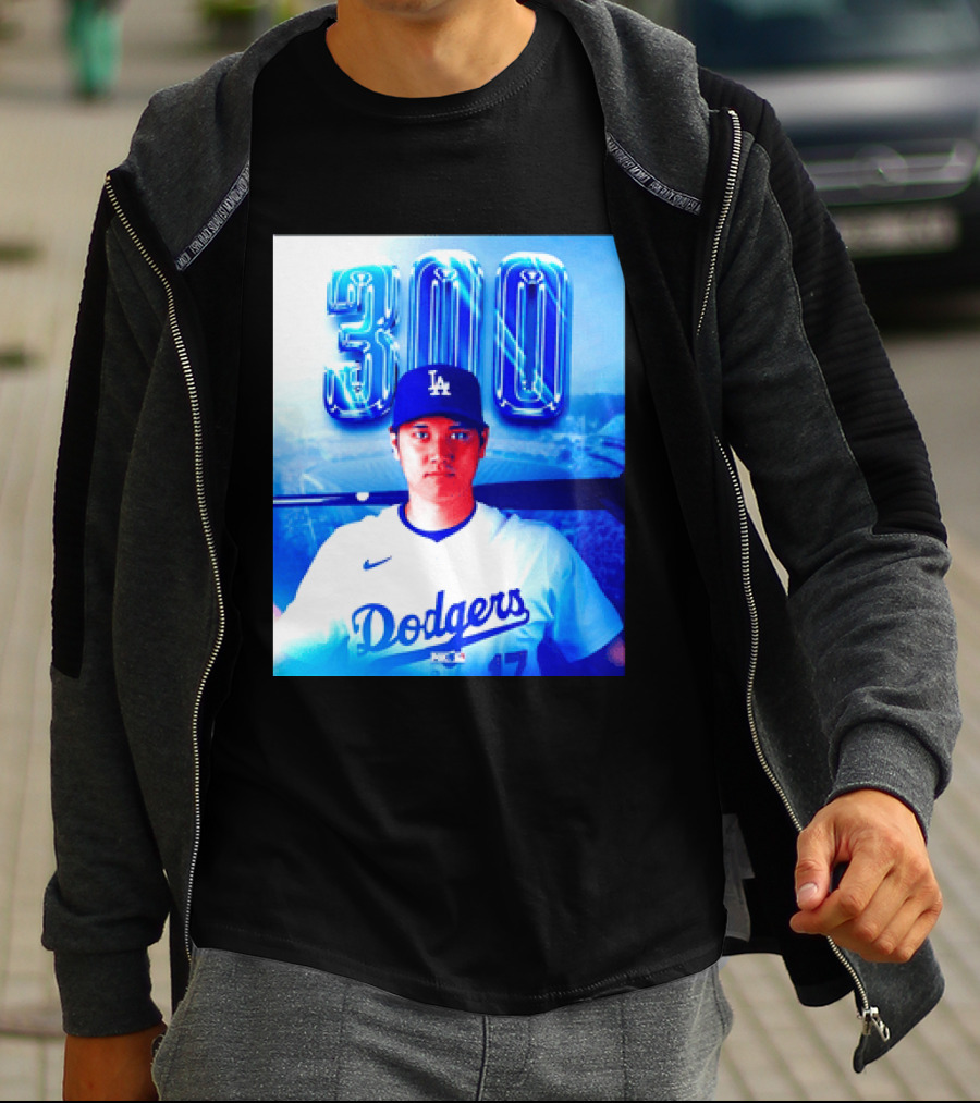 Shohei Ohtani 300 Home Runs Milestone Los Angeles Dodgers T-Shirt