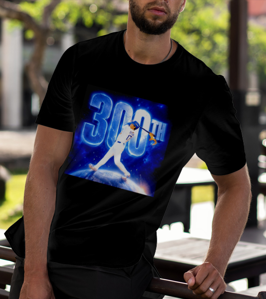 Shohei Ohtani 300th Home Run 17 Power Swing Los Angeles Dodgers T-Shirt