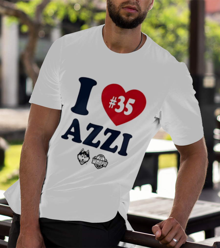 Dallas Wings Basketball I Love Azzi Fudd Number 35 T-Shirt