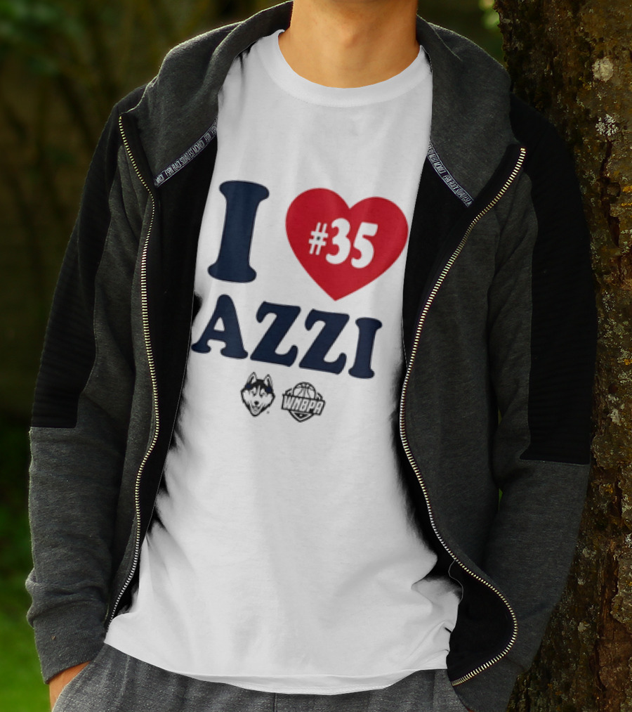 Dallas Wings Basketball I Love Azzi Fudd Number 35 T-Shirt