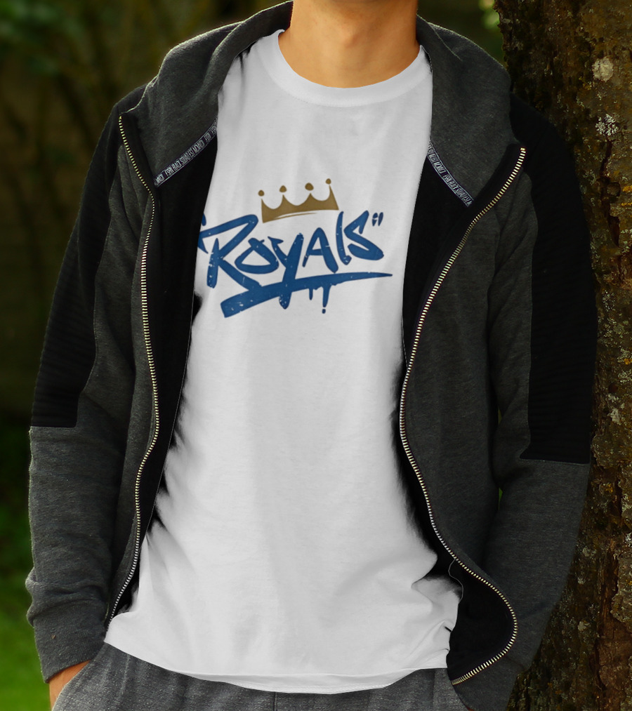 Royals Graffiti Style Crown T-Shirt