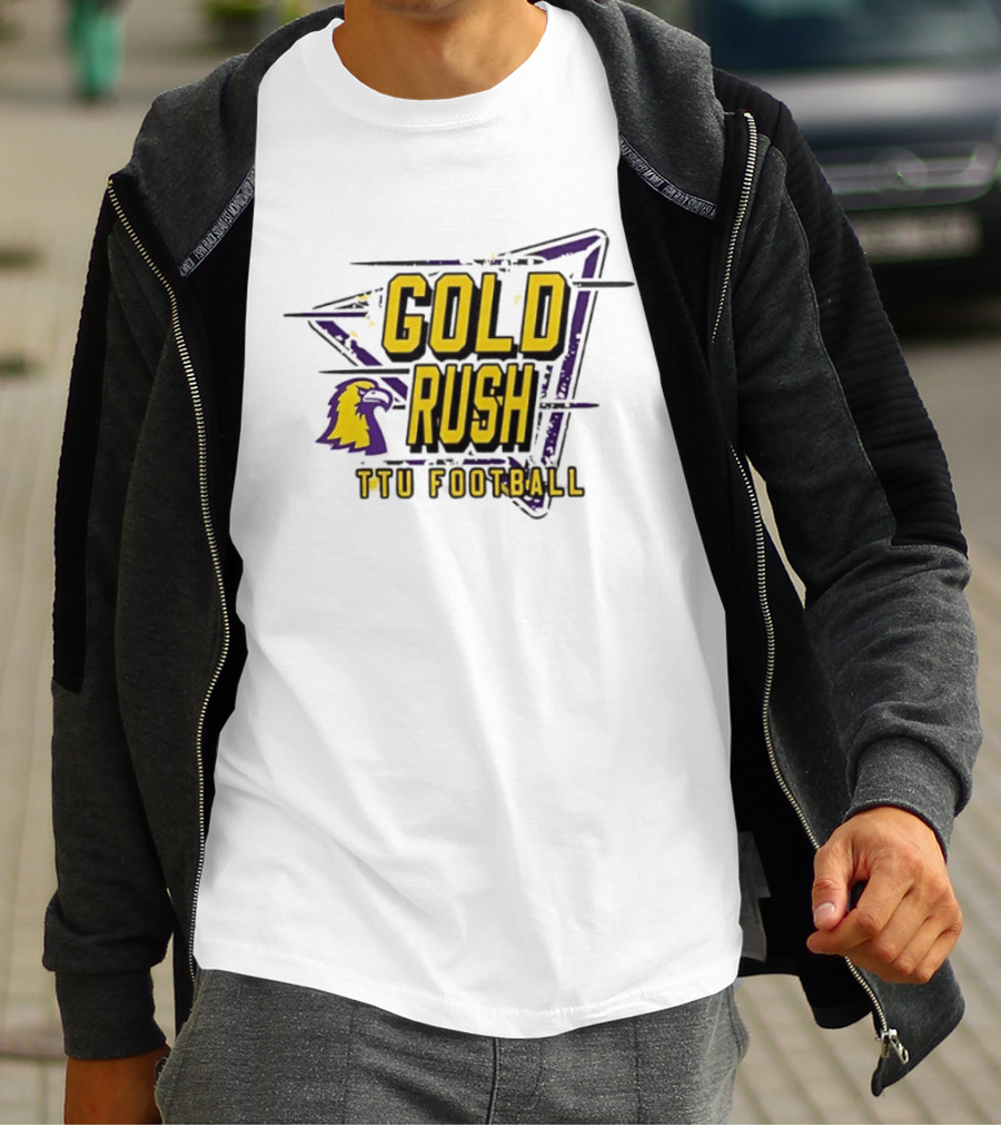 Gold Rush TTU Football Tennessee Tech Golden Eagles T-Shirt