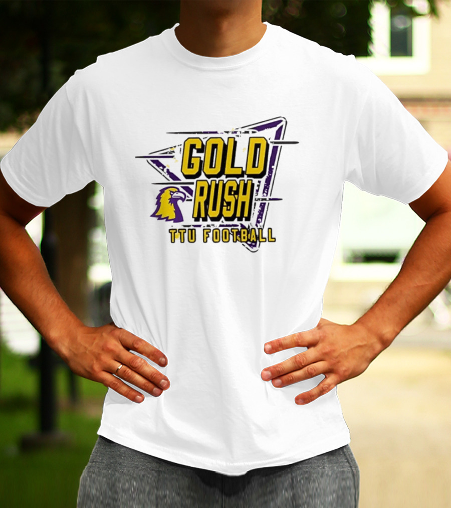 Gold Rush TTU Football Tennessee Tech Golden Eagles T-Shirt