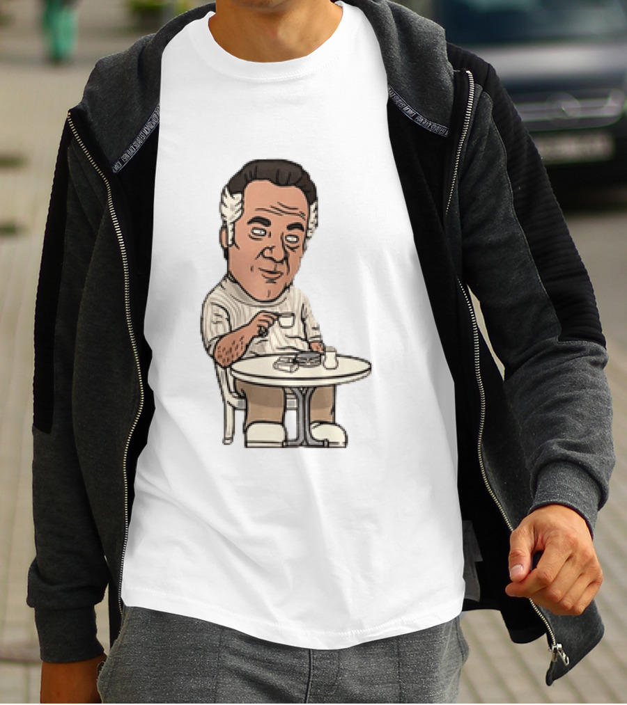 Sopranos Paulie Walnuts Gualtieri Commendatori Bongiorno Character Sitting T-Shirt