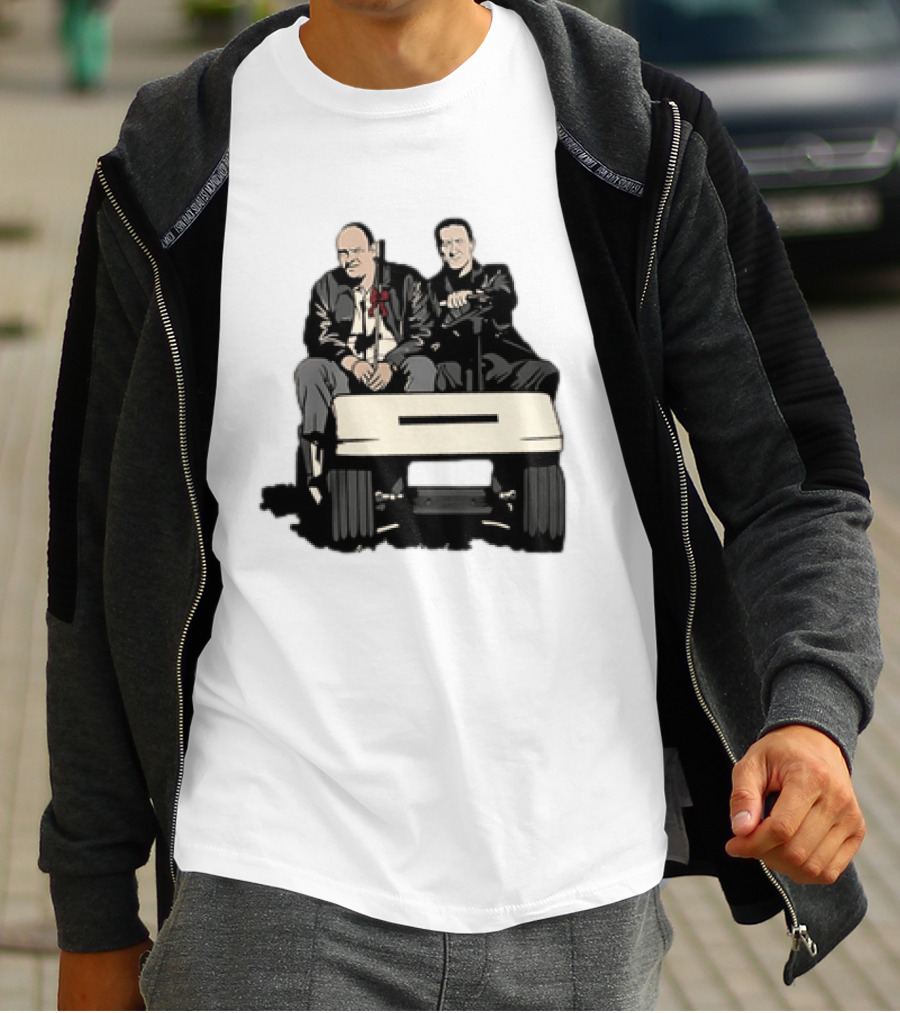 The Sopranos Tony Soprano Furio Giunta Riding Golf Cart Scene T-Shirt