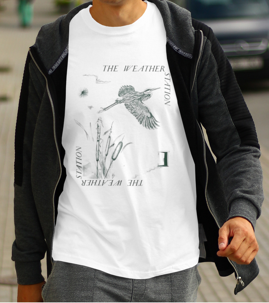 The Weather Station Heron Wild Peppler Hill T-Shirt