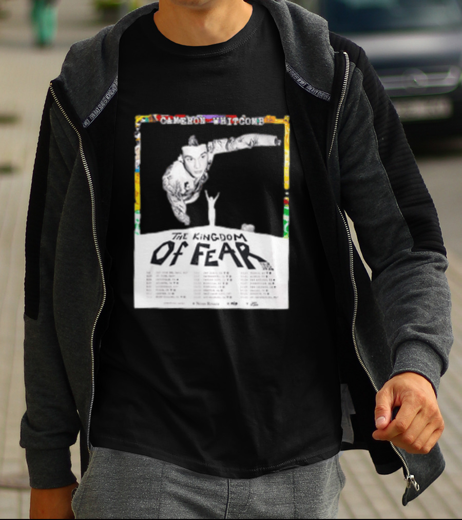 Cameron Whitcomb The Kingdom Of Fear Tour 2026 Dates And Locations T-Shirt