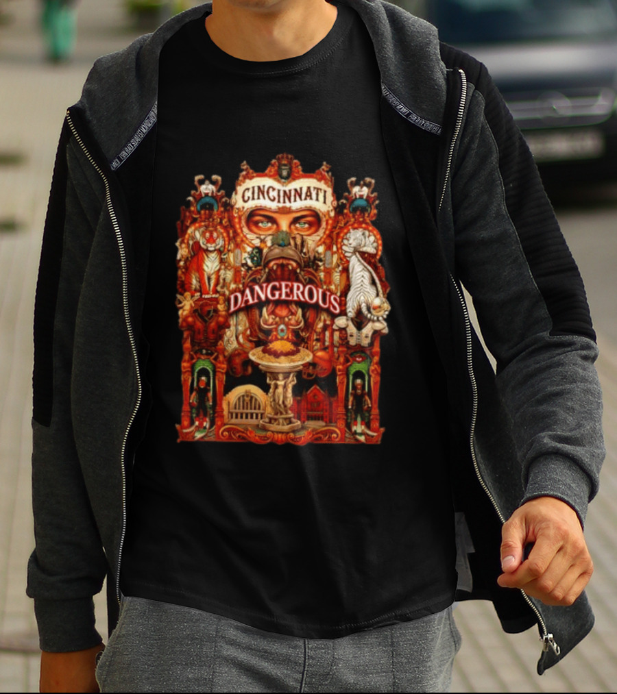 Cincinnati Dangerous Tiger Lord Of The Jungle T-Shirt