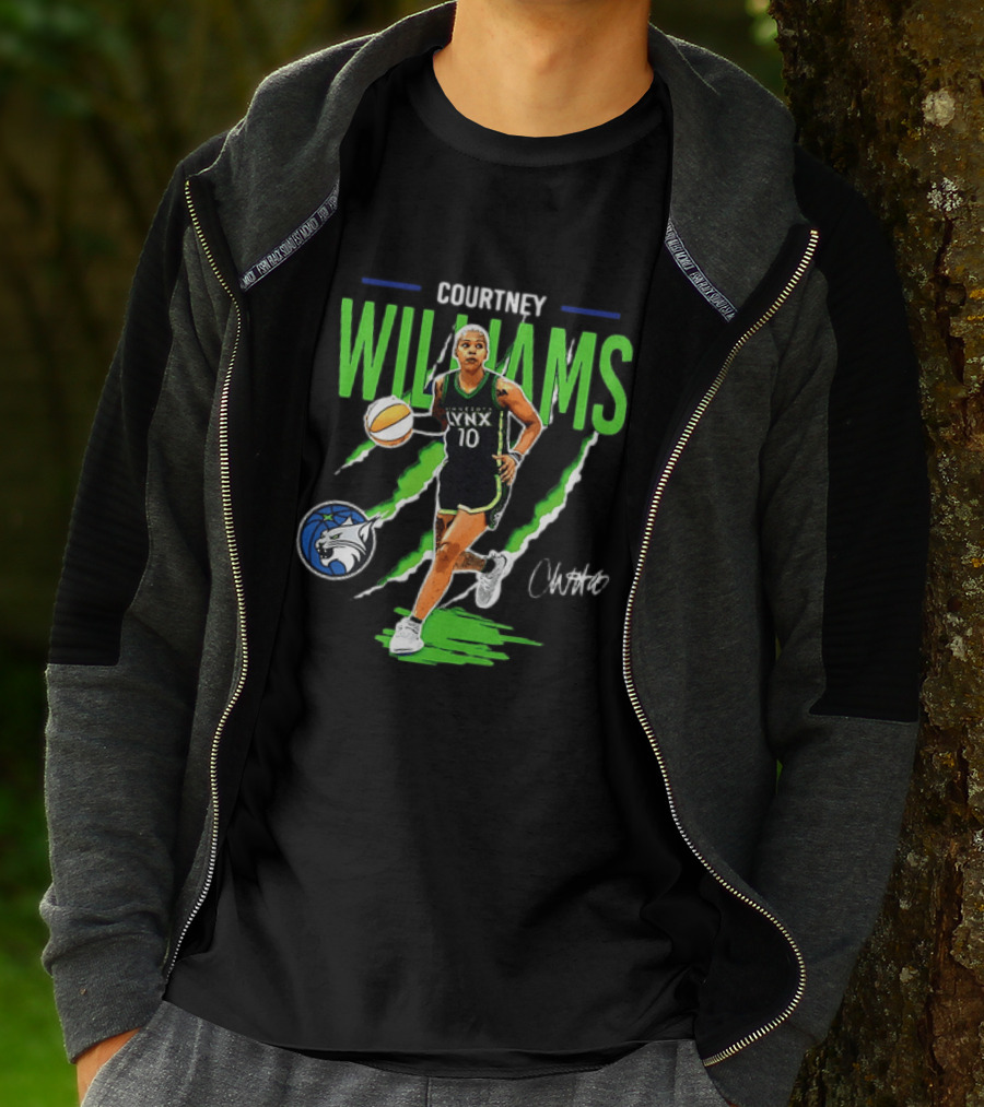 Courtney Williams Minnesota Lynx WNBA Basketball Player Number 10 Iconic Team T-Shirt