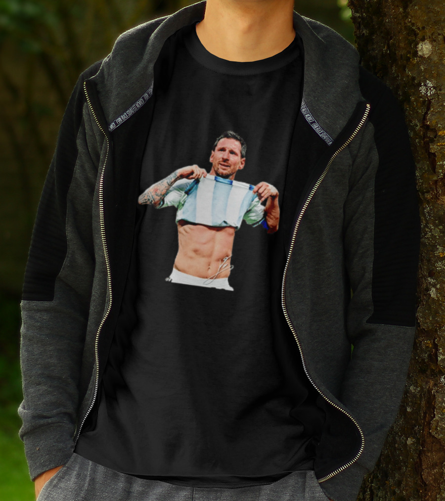 Lionel Messi Celebrates Argentina Soccer Triumph T-Shirt