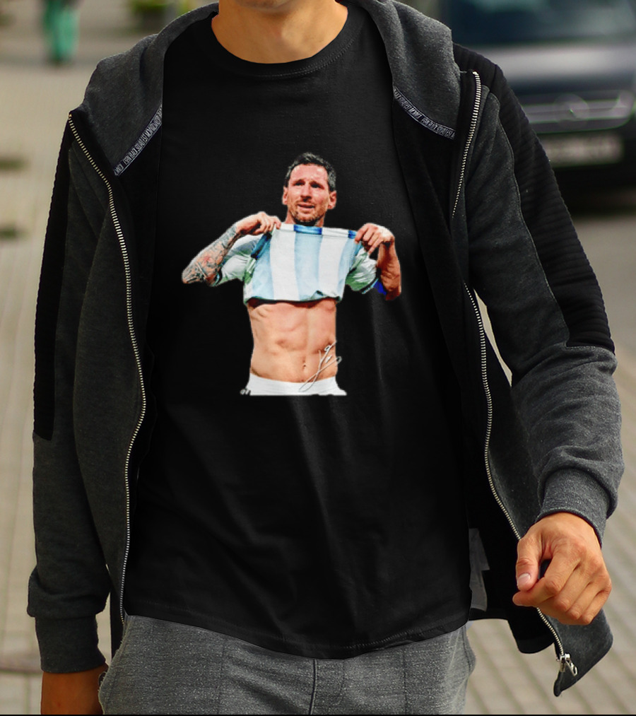 Lionel Messi Celebrates Argentina Soccer Triumph T-Shirt