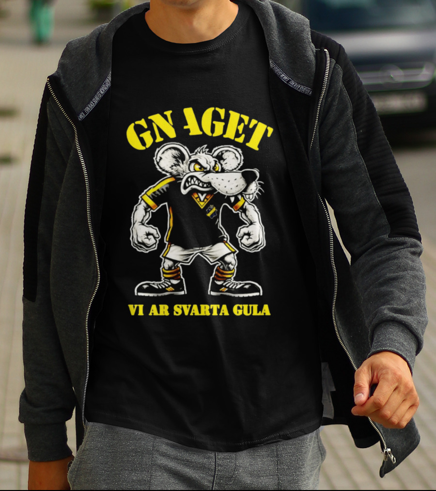 GNAGET AIK Vi Är Svarta Gula Sweden Football Fan Gear T-Shirt