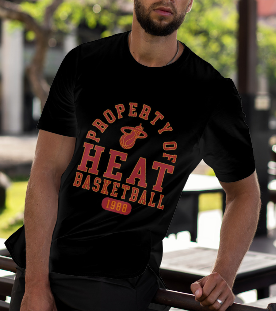 Property Of Miami Heat Basketball 1988 Heat T-Shirt