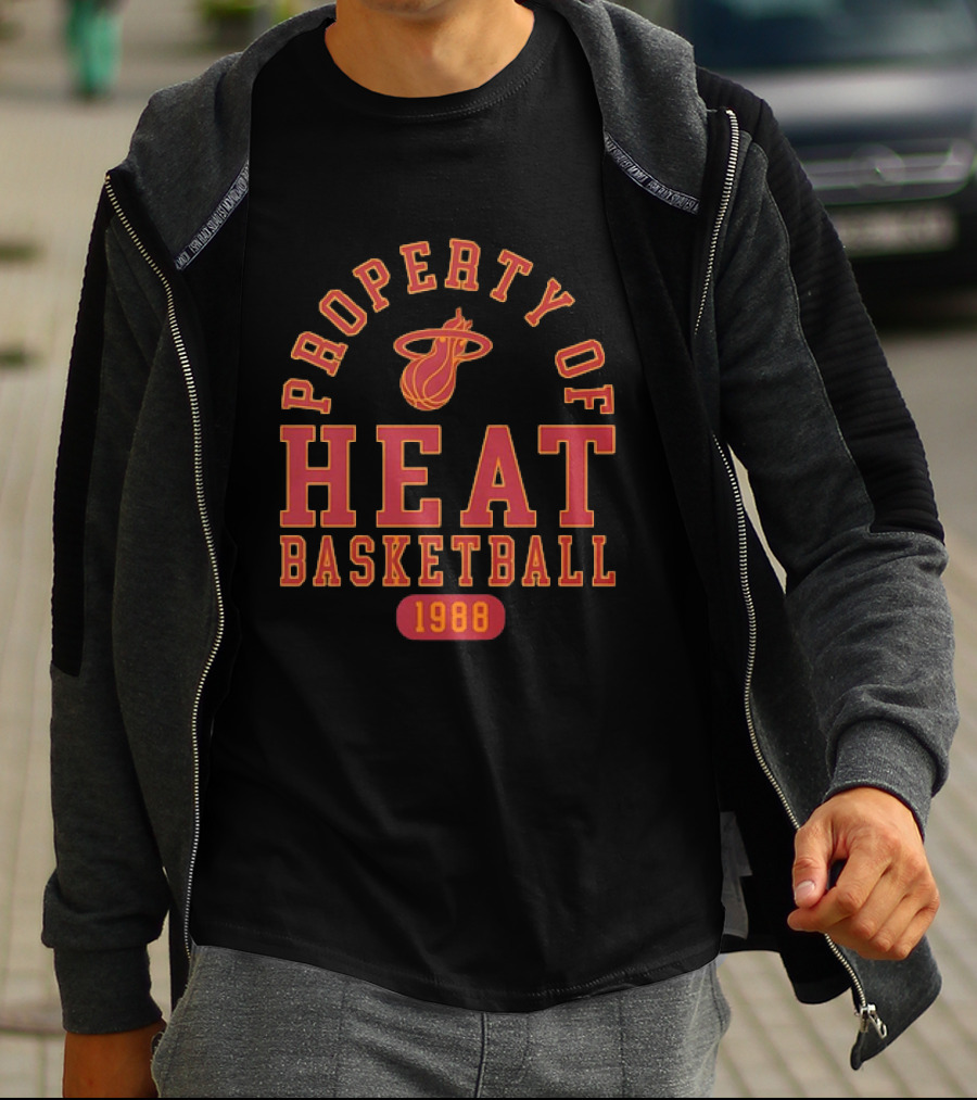 Property Of Miami Heat Basketball 1988 Heat T-Shirt