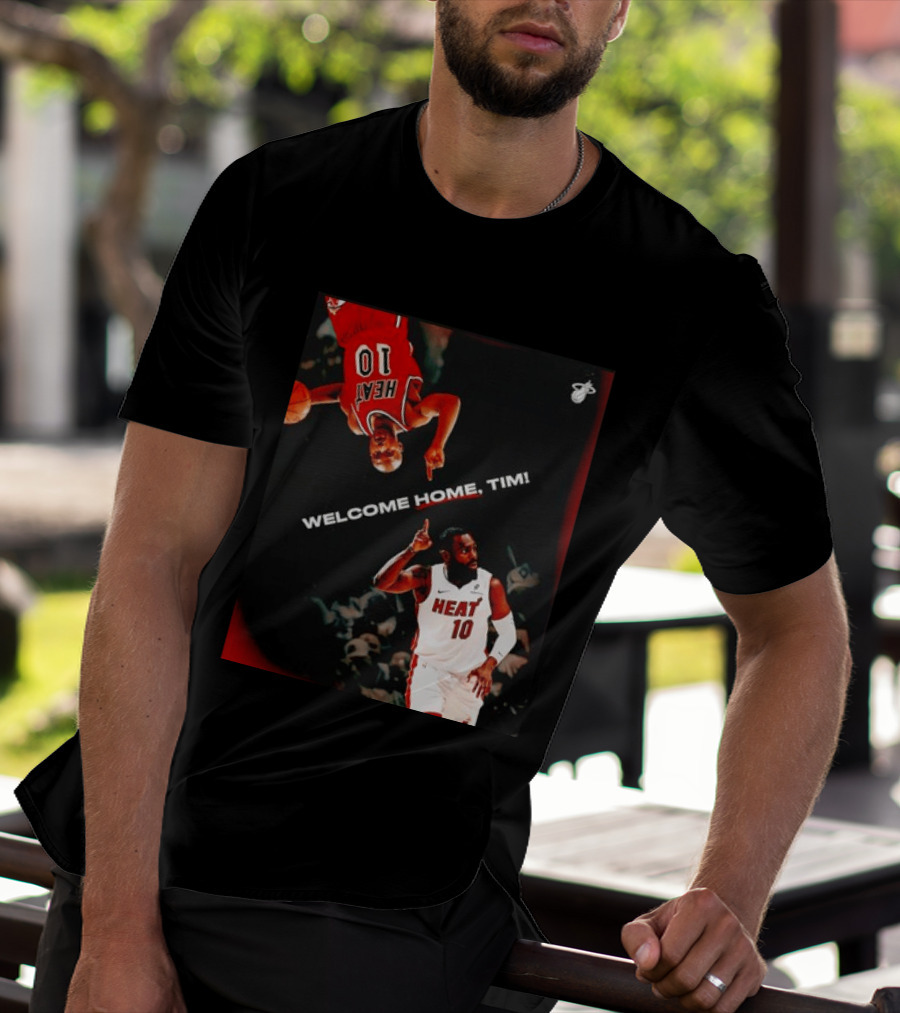 Tim Hardaway Miami Heat Welcome Home Timi 10 Basketball Legend T-Shirt