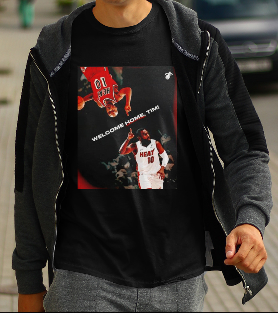Tim Hardaway Miami Heat Welcome Home Timi 10 Basketball Legend T-Shirt