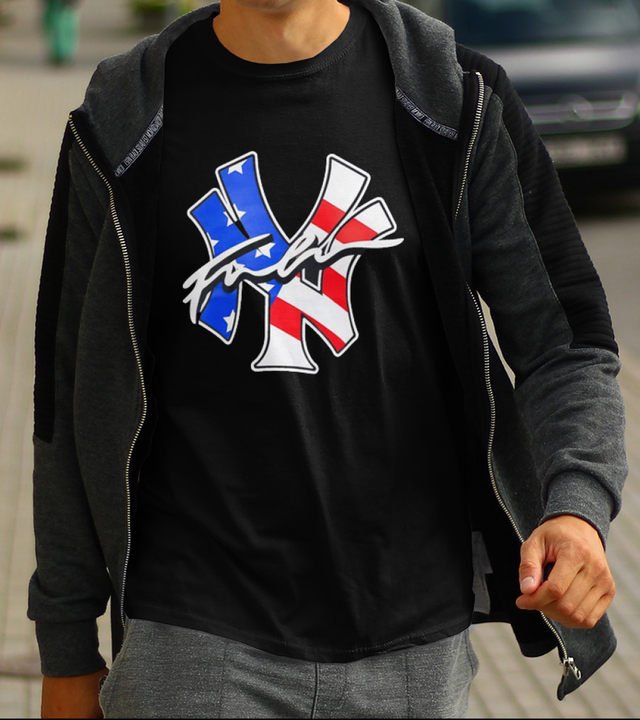 MLB New York Yankees Stars And Stripes American Flag T-Shirt