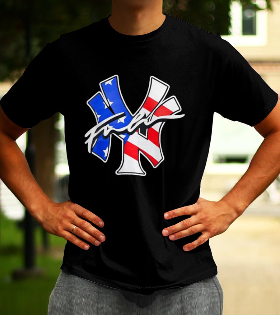 MLB New York Yankees Stars And Stripes American Flag T-Shirt