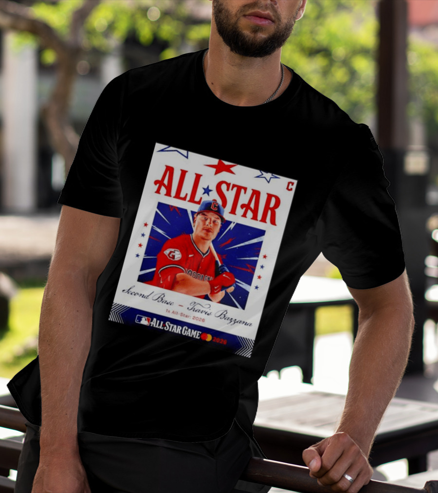Travis Bazzana 2026 MLB All Star Game Second Base Player Card T-Shirt