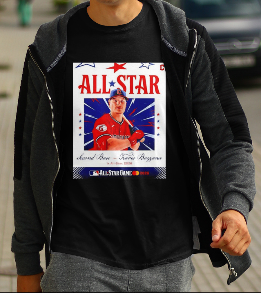 Travis Bazzana 2026 MLB All Star Game Second Base Player Card T-Shirt