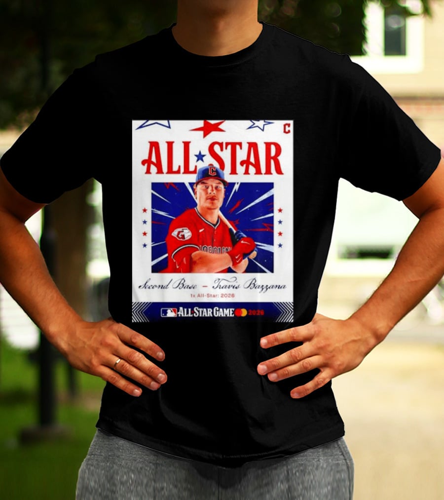 Travis Bazzana 2026 MLB All Star Game Second Base Player Card T-Shirt