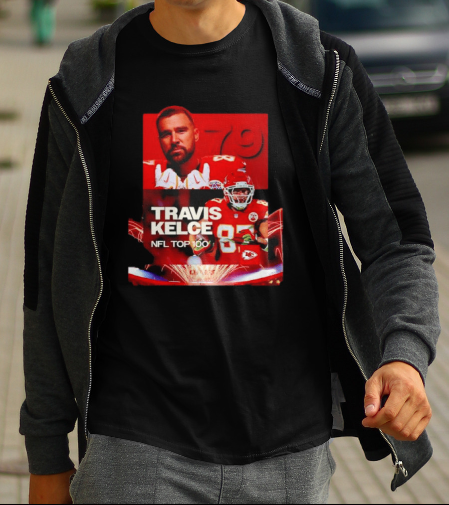 Travis Kelce Kansas City Chiefs NFL Top 100 87 T-Shirt