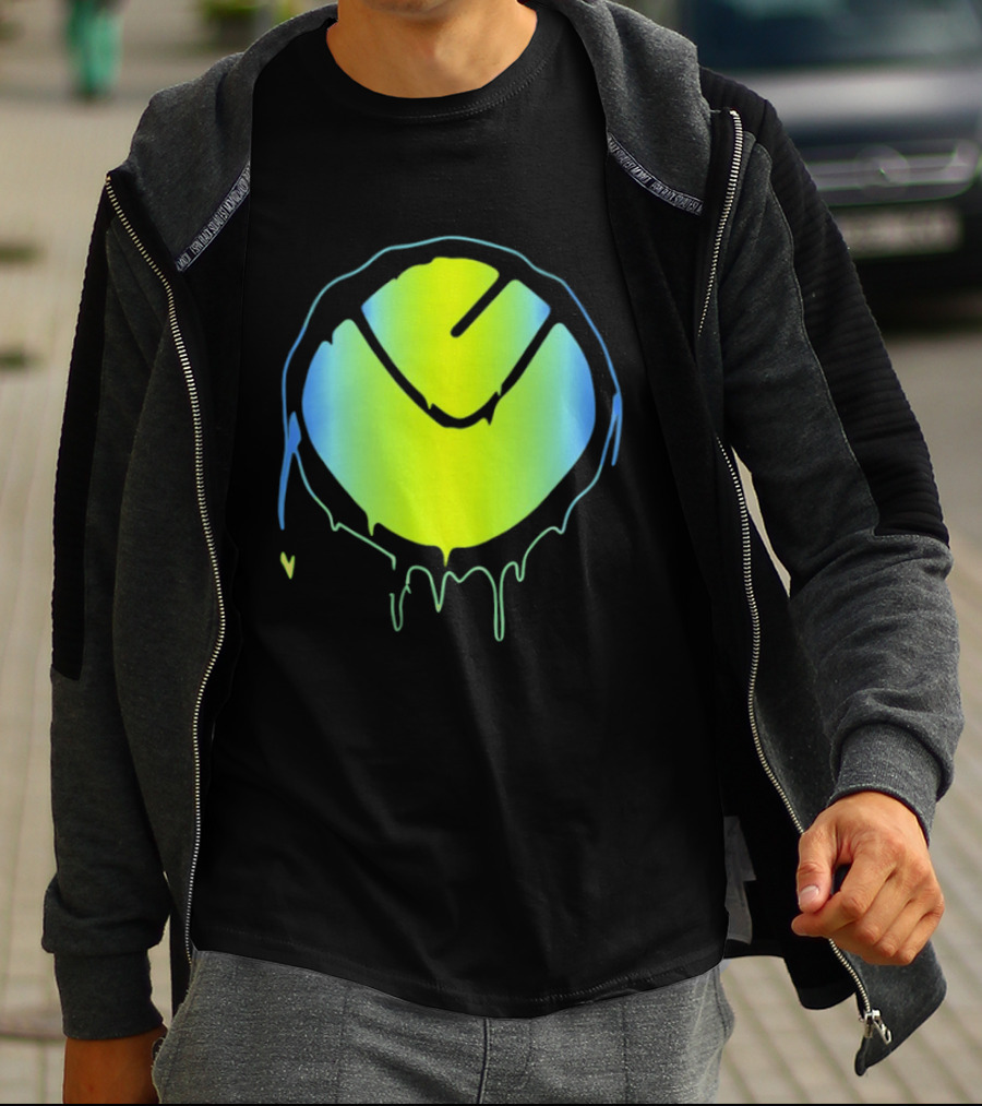 Vibrant Yellow Green Dripping T-Shirt