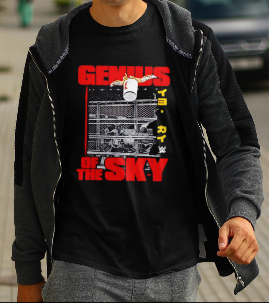 Genius Of The Sky Iyo Sky WWE Trash Can Flip T-Shirt