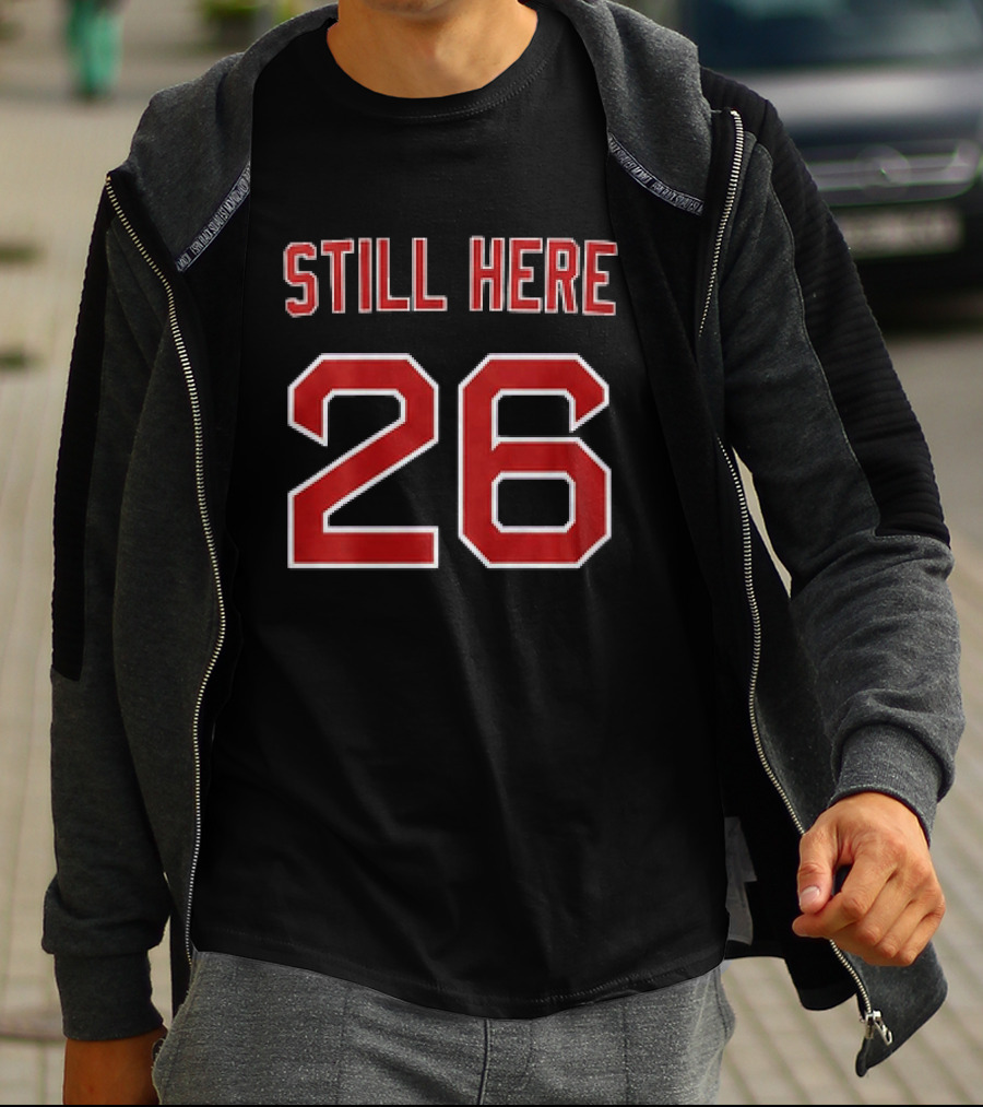Red Sox 2026 Native American American Indian Celebration Still Here 26 T-Shirt