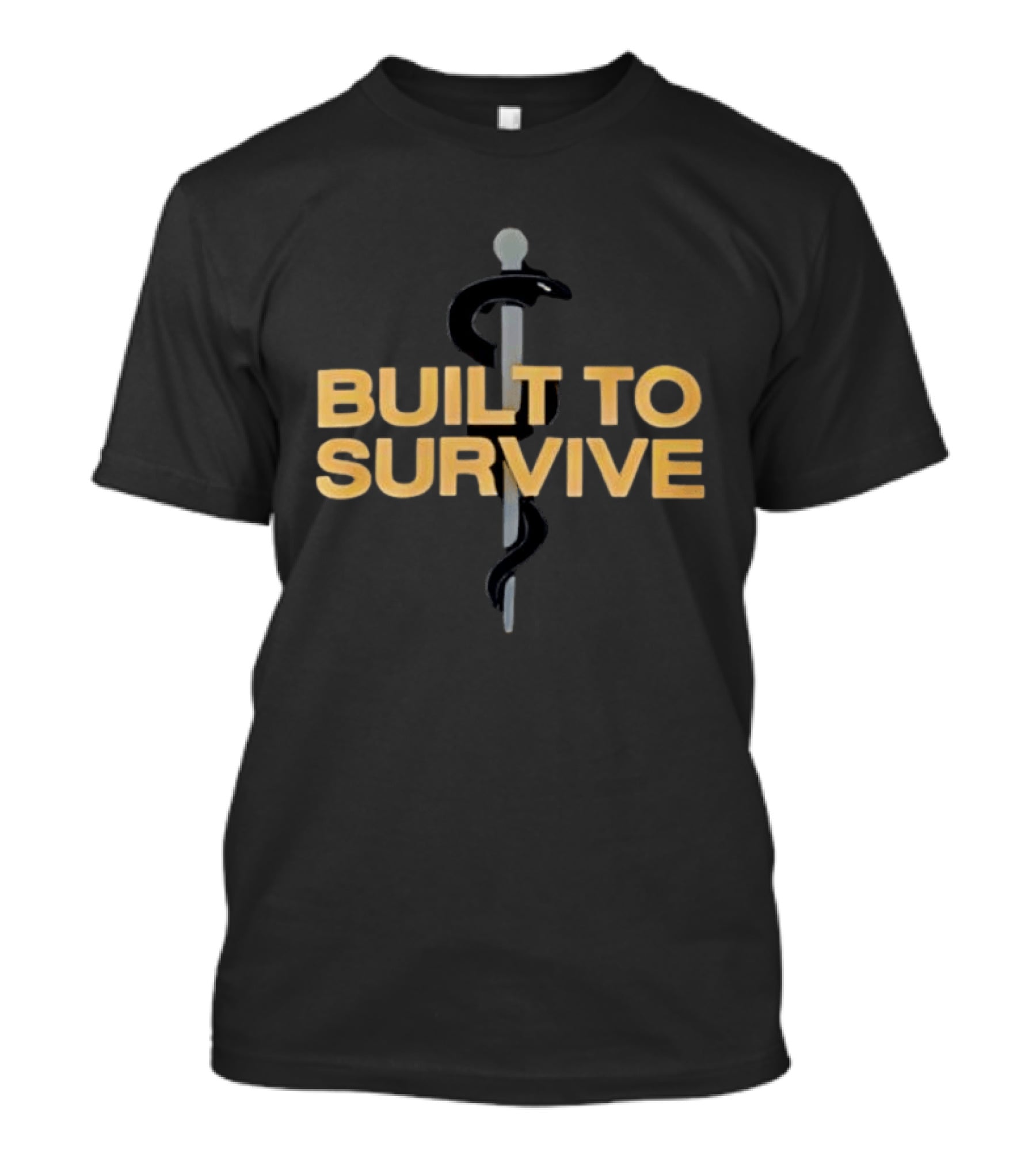 Built To Survive Rod Of Asclepius T-Shirt