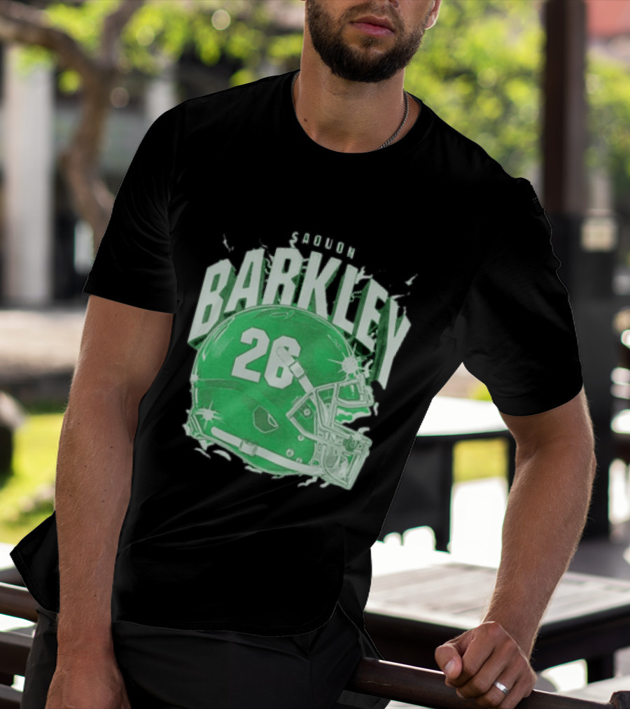 Saquon Barkley 26 Football Helmet T-Shirt