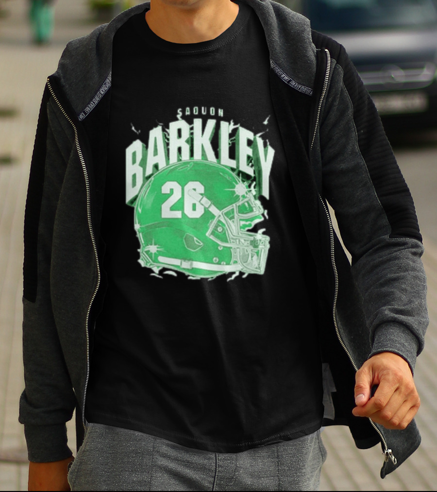 Saquon Barkley 26 Football Helmet T-Shirt