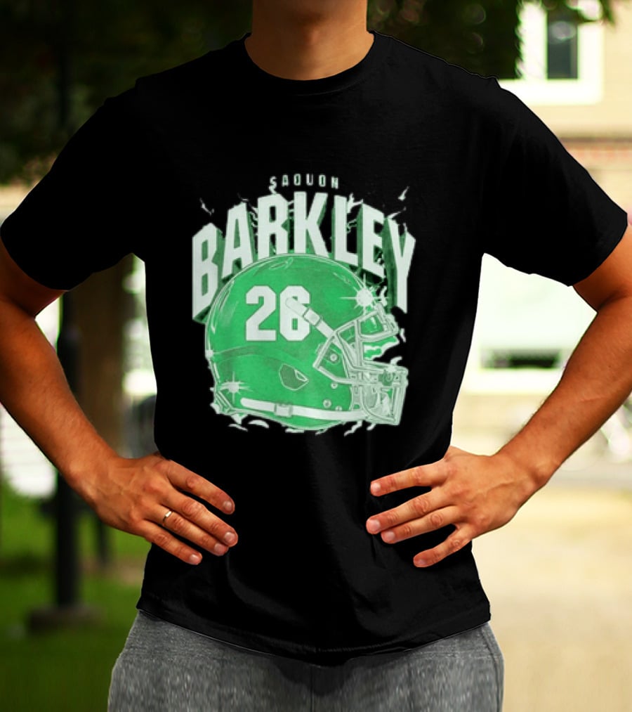 Saquon Barkley 26 Football Helmet T-Shirt