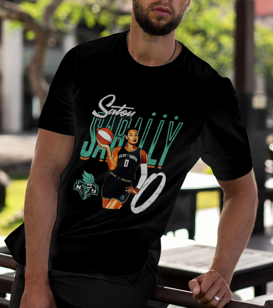 Satou Sabally New York Liberty Basketball 00 WNBA Player T-Shirt