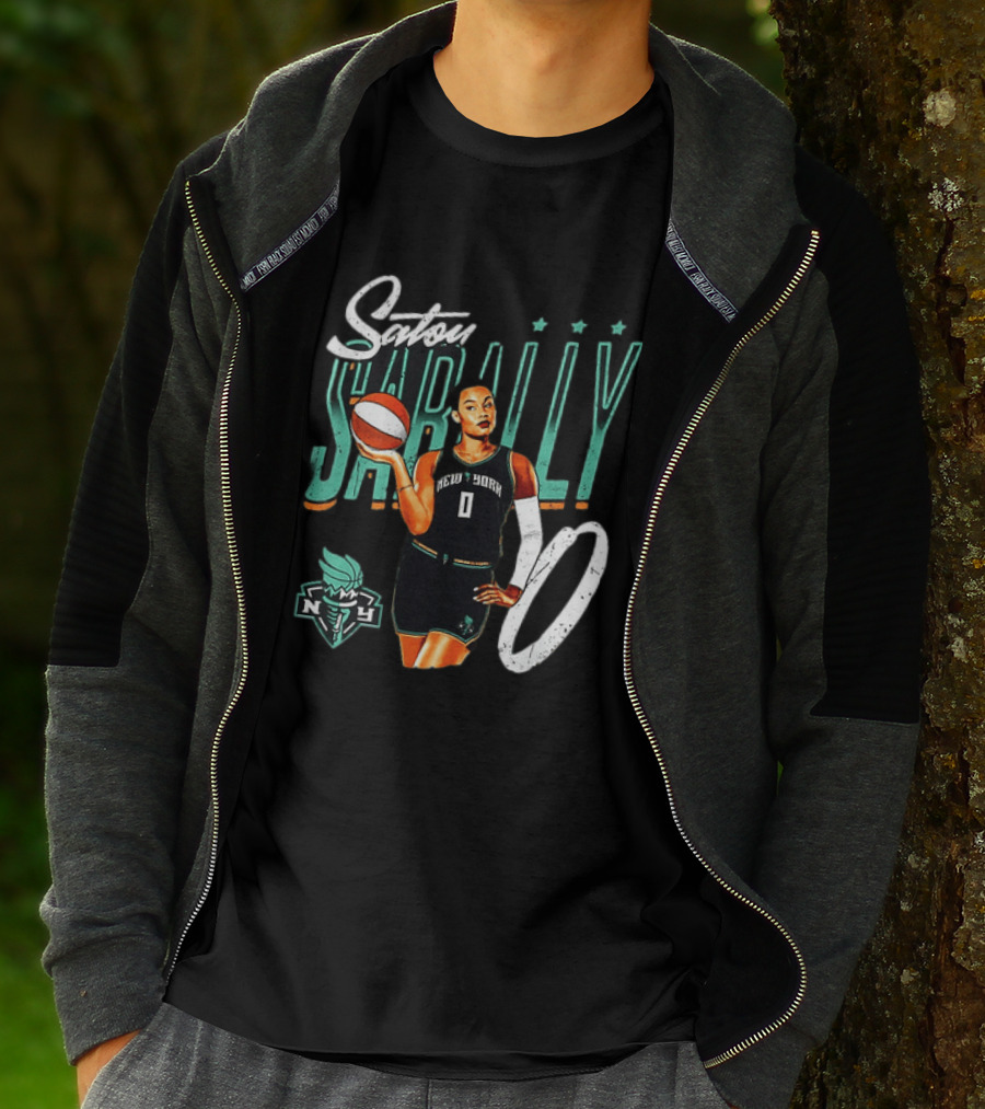 Satou Sabally New York Liberty Basketball 00 WNBA Player T-Shirt