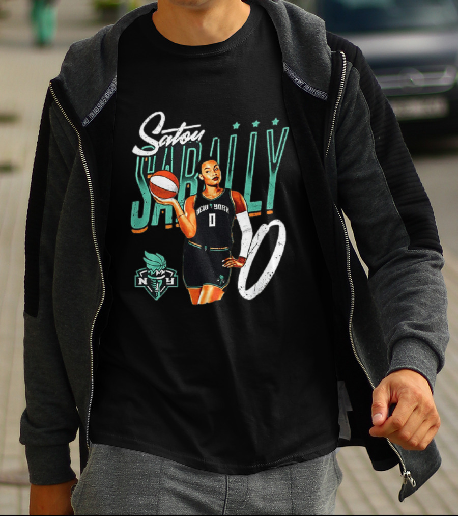 Satou Sabally New York Liberty Basketball 00 WNBA Player T-Shirt