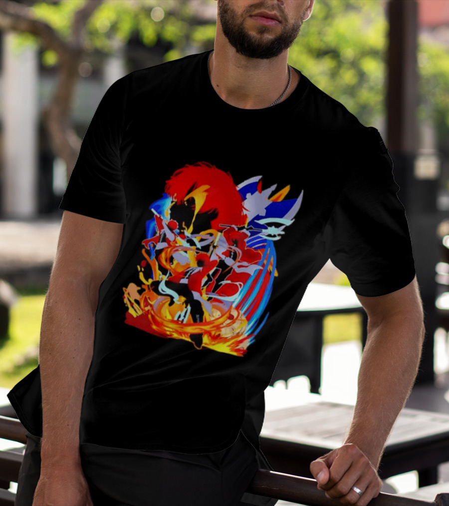 Stark Frieren Beyond Journey's End Anime Dynamic Colorful Scene T-Shirt