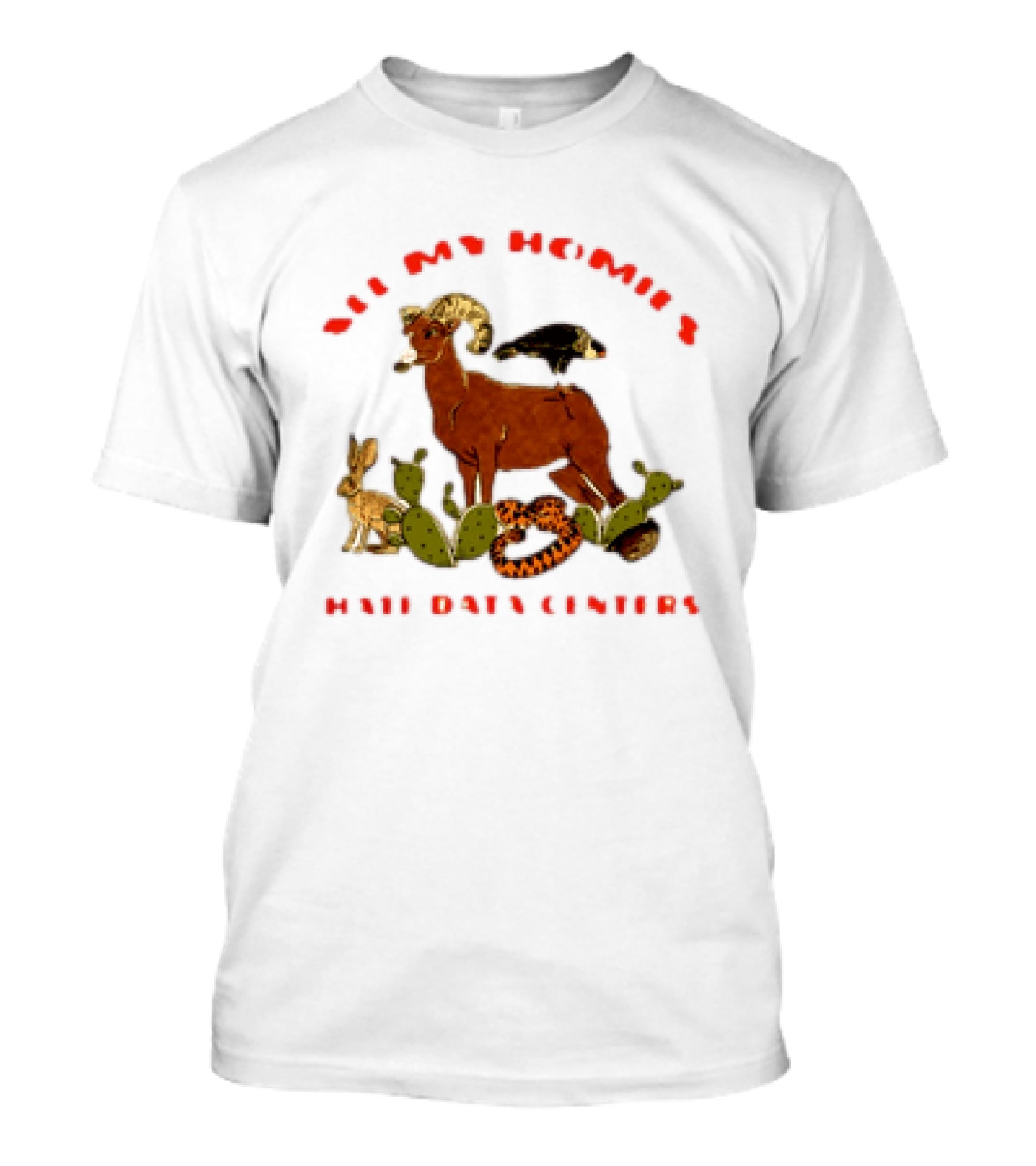 All My Homies Hate Data Centers Ram Toucan Rabbit Snake Cactus T-Shirt