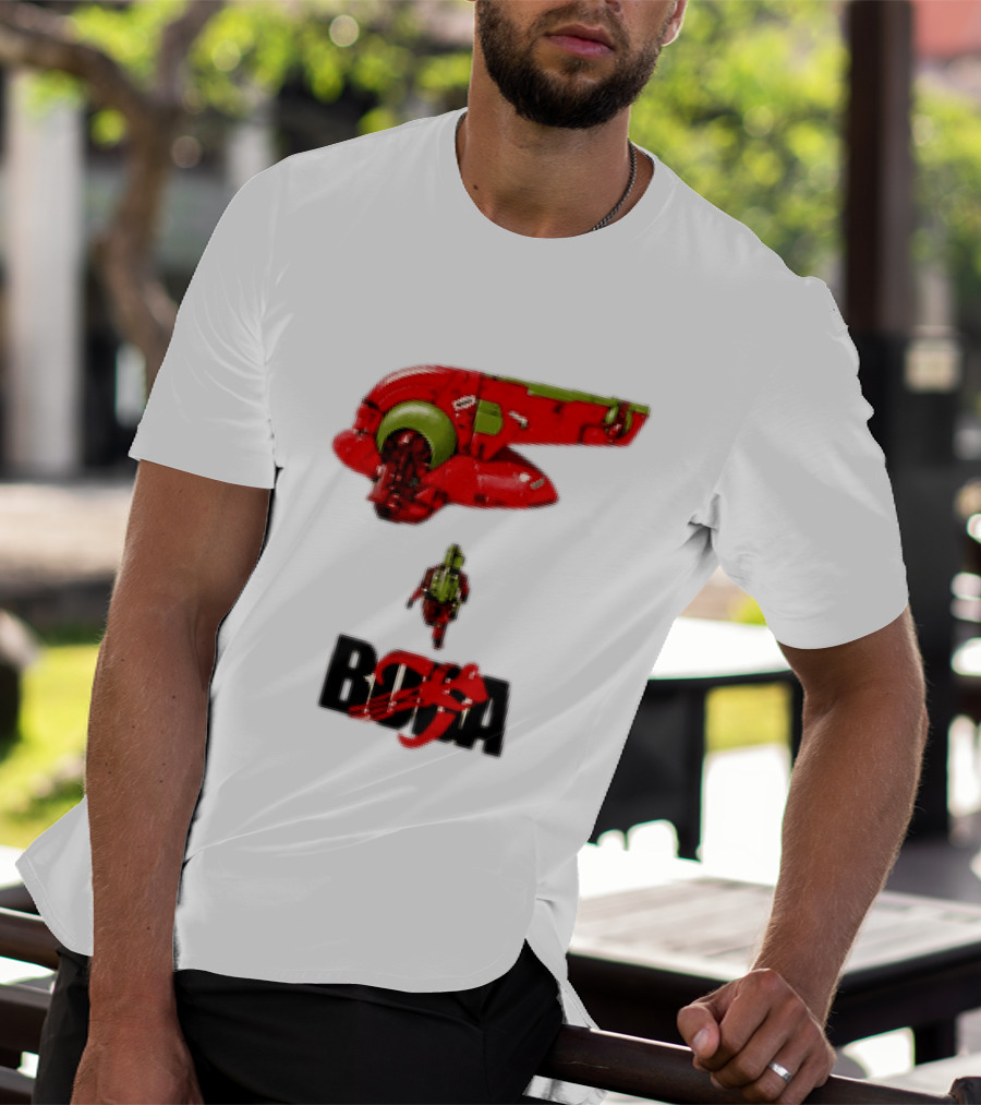 Bobakira Star Wars Boba Fett Mashup Slave I Spaceship And Armor T-Shirt