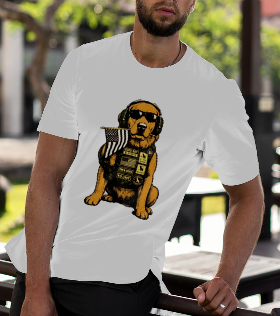 Good Boy Operator K9 Unit Can I Pet That Dog Paw & Order T-Shirt