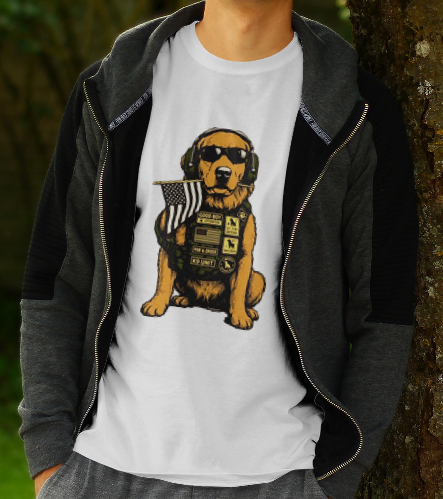 Good Boy Operator K9 Unit Can I Pet That Dog Paw & Order T-Shirt
