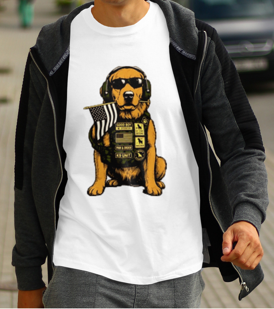 Good Boy Operator K9 Unit Can I Pet That Dog Paw & Order T-Shirt
