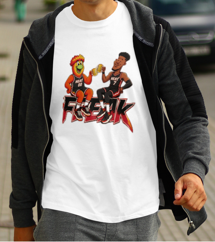 Cheers To The Freak Heat Giannis Burnie Miami T-Shirt